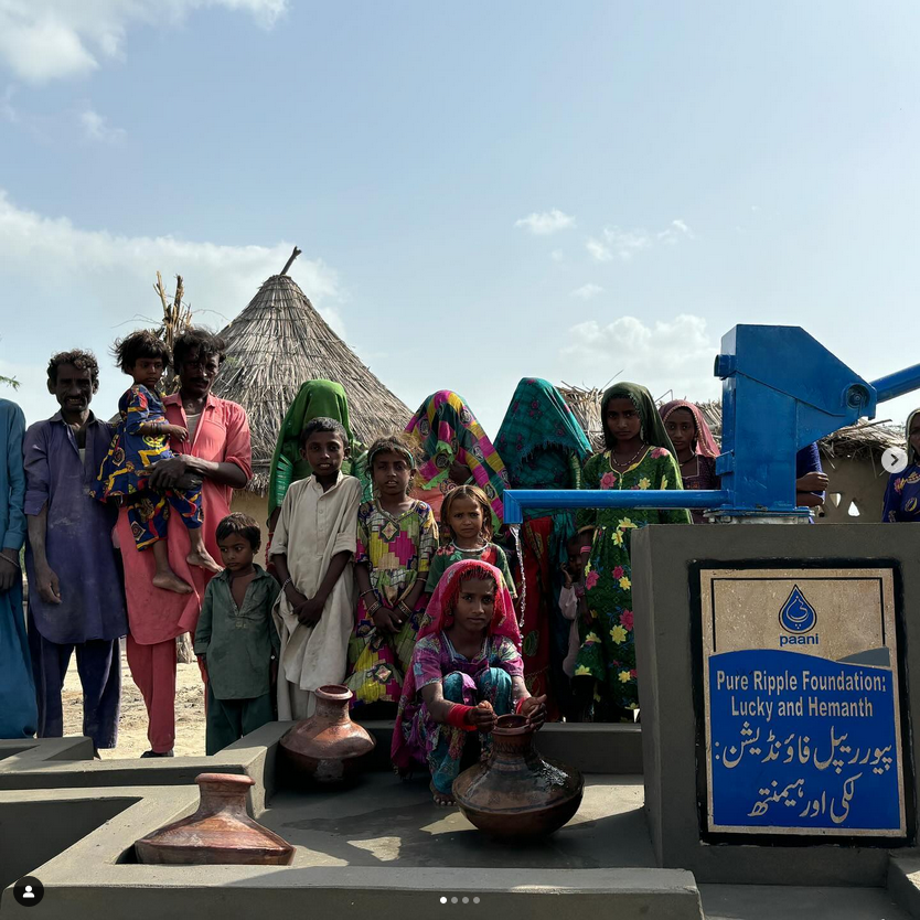 Clean water well in Sindh